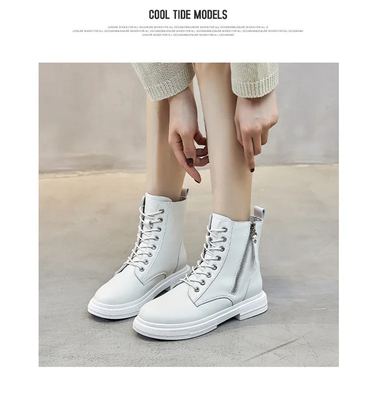 UrbanCore Winter Platform Boots – Stivaletti donna caldi con lacci