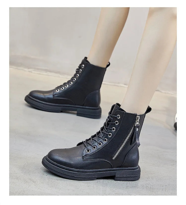 UrbanCore Winter Platform Boots – Stivaletti donna caldi con lacci