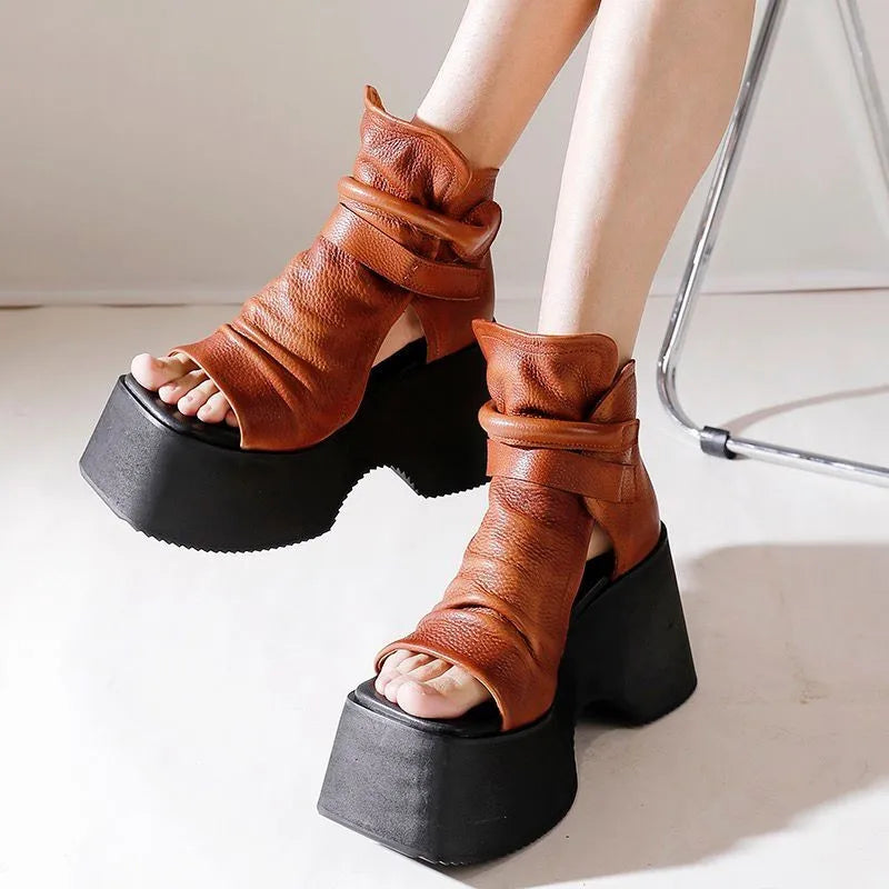 Cyber Wedge Sandals – Sandali platform futuristici con suola chunky