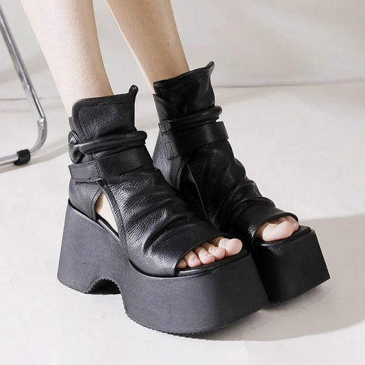 Cyber Wedge Sandals – Sandali platform futuristici con suola chunky