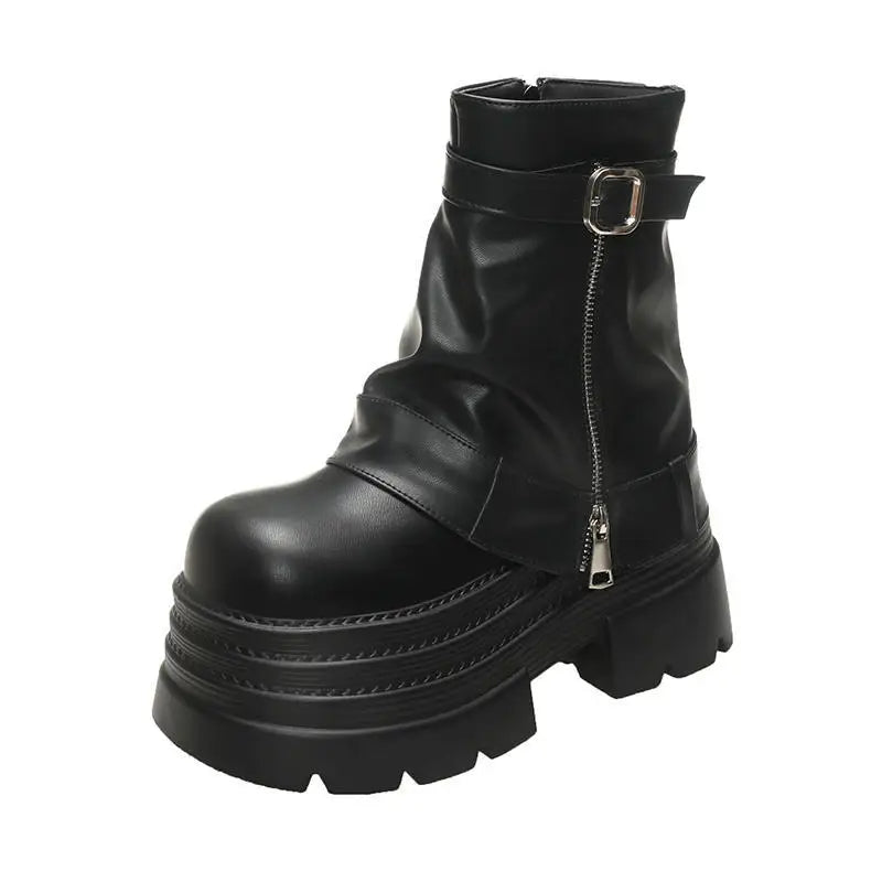 Riot 10 Platform Ankle Boots – Stivaletti donna punk con suola 10 cm